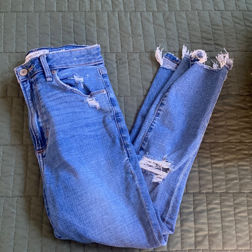 Abercrombie and Fitch Curve love jeans.